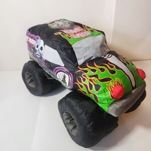Monster Jam Grave Digger Plush Monster Truck 4 Time Champion Bad To Bone